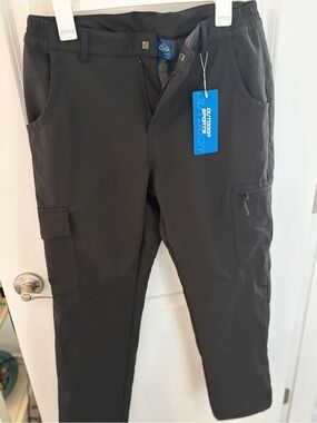 Fleece lined Outdoor Sports Women's Black Ski/Snow Cargo Pants